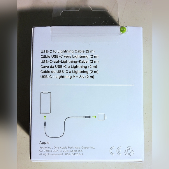 Apple USB-C to Lightning Adapter and 2M Lightning Cable For iPhone iPad Car - Picture 3 of 10